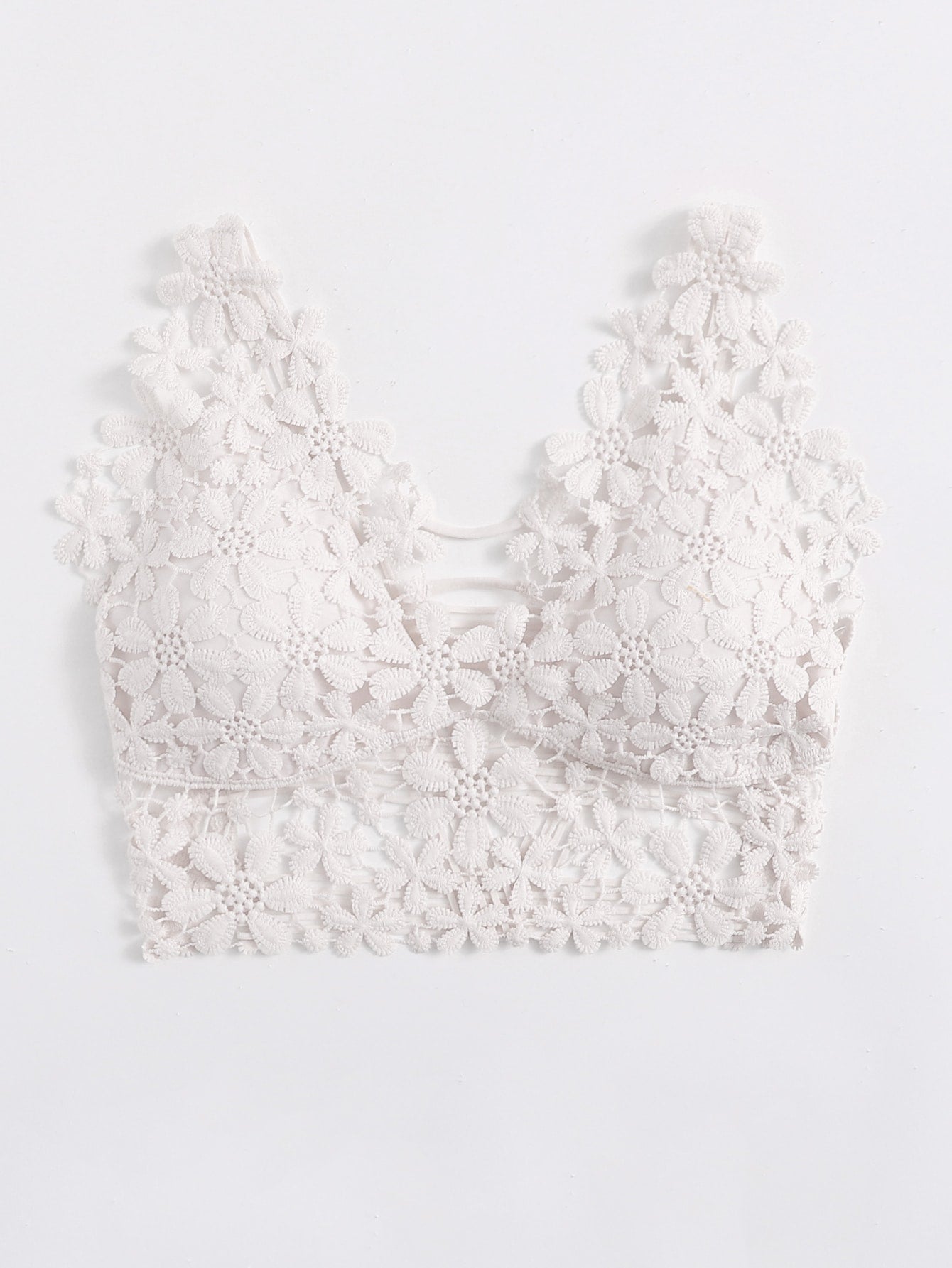 Guipure Lace Longline Bralette - Negative Apparel