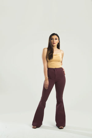 High Waist Flare leg Jeans - Negative Apparel