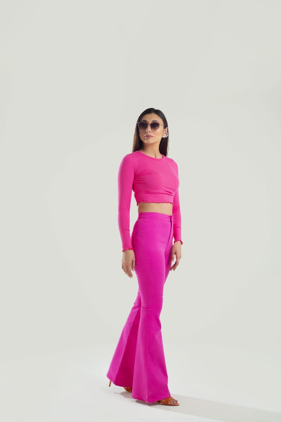 High Waist Flare leg Jeans - Negative Apparel