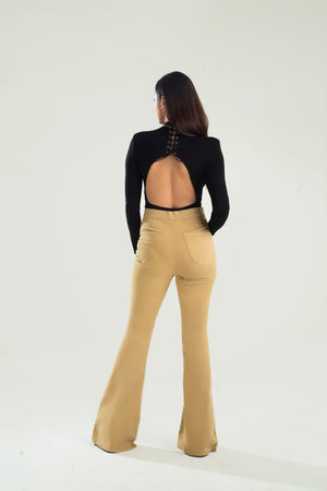 High Waist Flare leg Jeans - Negative Apparel