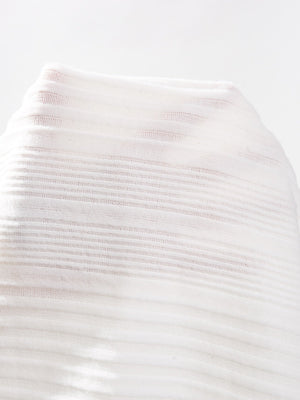 Lettuce Trim Rib-knit Tee - Negative Apparel