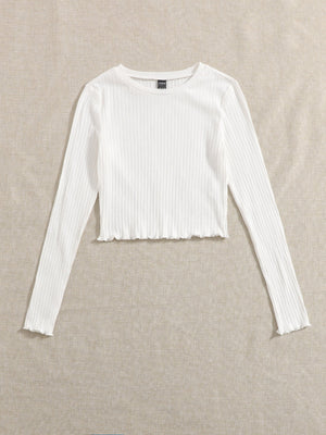 Lettuce Trim Solid Top - Negative Apparel