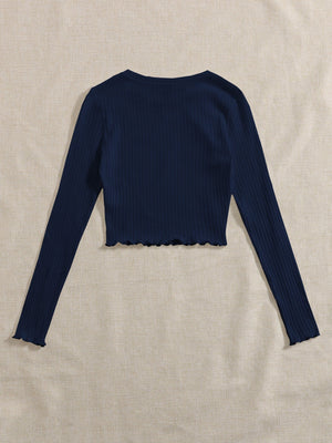 Lettuce Trim Solid Top - Negative Apparel