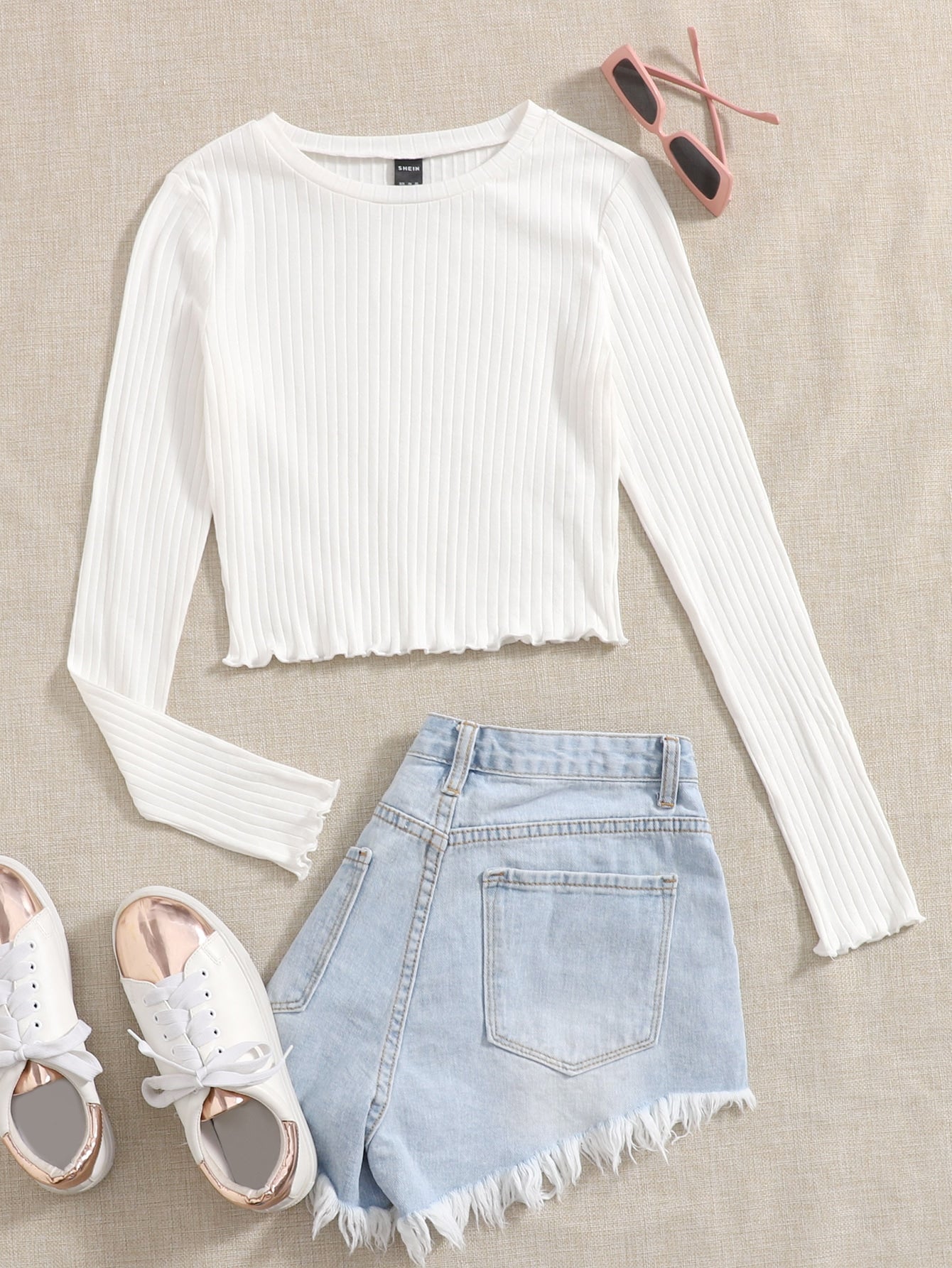 Lettuce Trim Solid Top - Negative Apparel