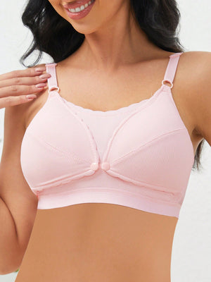 Maternity Scallop Trim Nursing Bra - Negative Apparel