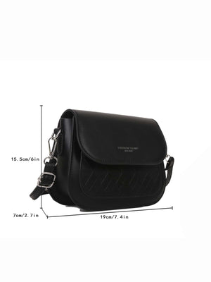 Mini Plaid Embossed Square Bag - Negative Apparel