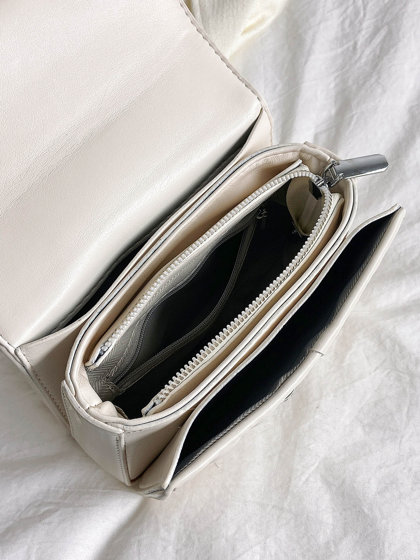 Mini Quilted Pattern Chain Square Bag - Negative Apparel
