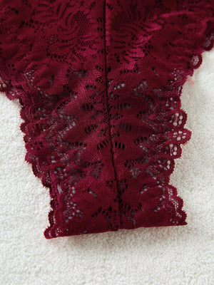 Plus 3pack Floral Lace Criss Cross Panty - Negative Apparel