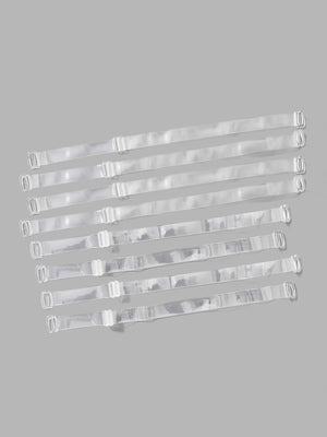 Plus 4pairs Transparent Shoulder Strap - Negative Apparel