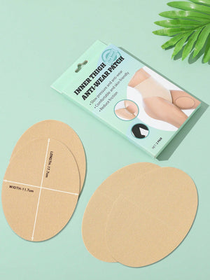 Plus 4pcs Solid Inner Thigh Anti-Wear Patch - Negative Apparel