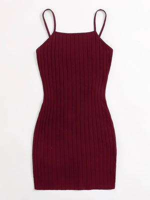 Ribbed Cami Bodycon Mini Dress - Negative Apparel