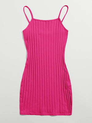 Ribbed Cami Bodycon Mini Dress - Negative Apparel
