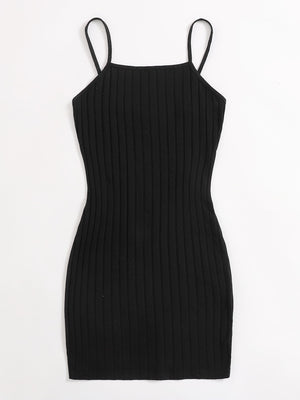 Ribbed Cami Bodycon Mini Dress - Negative Apparel