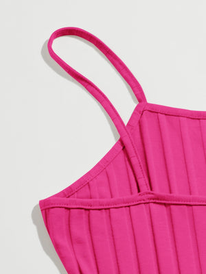 Ribbed Cami Bodycon Mini Dress - Negative Apparel