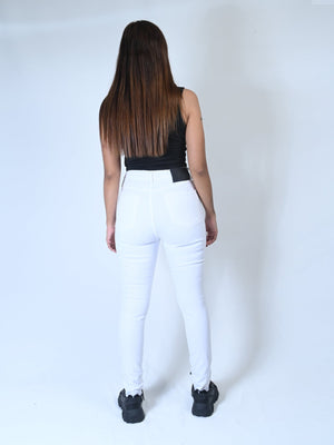 Rough Hem Straight Leg Jeans - Negative Apparel
