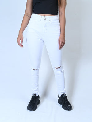 Rough Hem Straight Leg Jeans - Negative Apparel