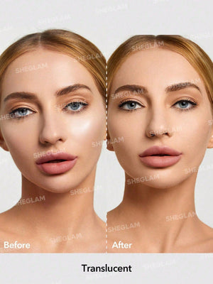 SHEGLAM Baked Glow Setting Powder-Translucent  Oil Control Loose Setting Powder - Negative Apparel