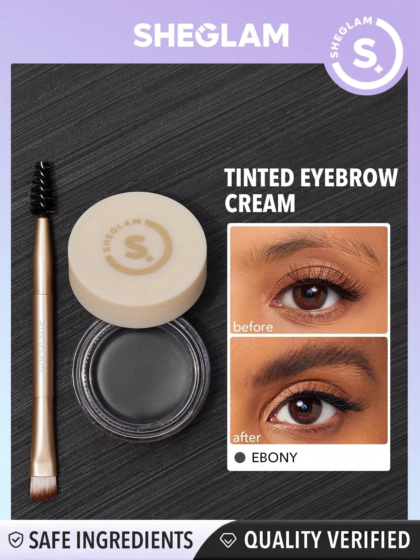SHEGLAM Boss Brow Waterproof Pomade - Negative Apparel