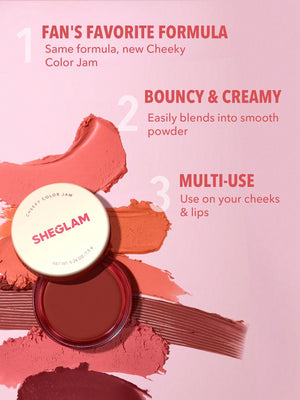 SHEGLAM Cheeky Color Jam-Rose Meadow 6 Shades - Negative Apparel