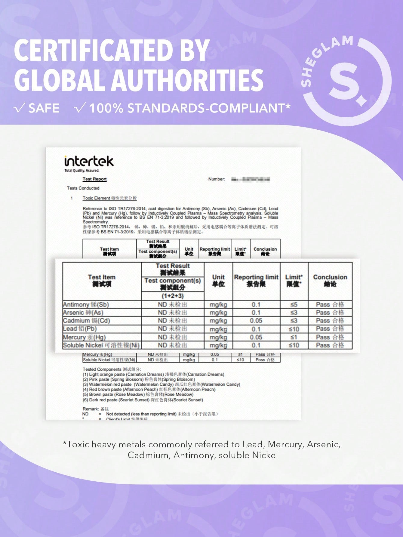 SHEGLAM Cheeky Color Jam-Rose Meadow 6 Shades - Negative Apparel