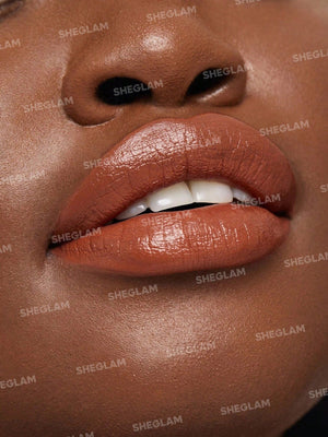 SHEGLAM Creme Allure Lipstick - Nude 8 Colors Moisturizing  Lipstick Lip Glow Nourishing Essence Hydrating Lip Care - Negative Apparel