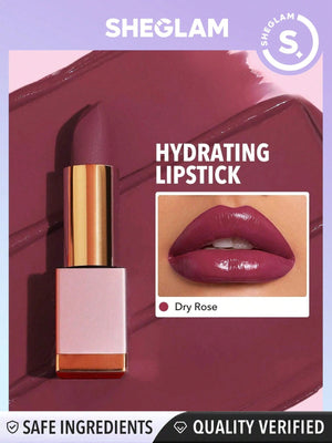 SHEGLAM Creme Allure Lipstick - Nude 8 Colors Moisturizing  Lipstick Lip Glow Nourishing Essence Hydrating Lip Care - Negative Apparel