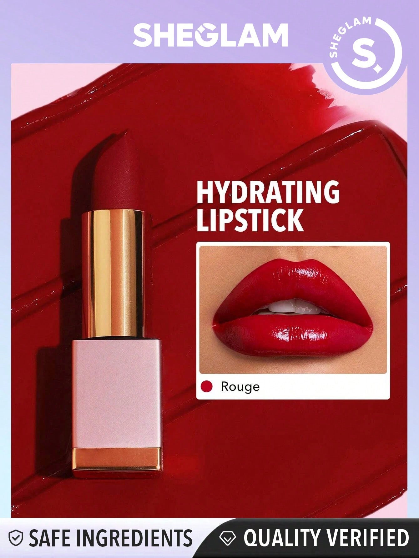 SHEGLAM Creme Allure Lipstick - Nude 8 Colors MoisturizingĀ  Lipstick Lip Glow Nourishing Essence Hydrating Lip Care - Negative Apparel