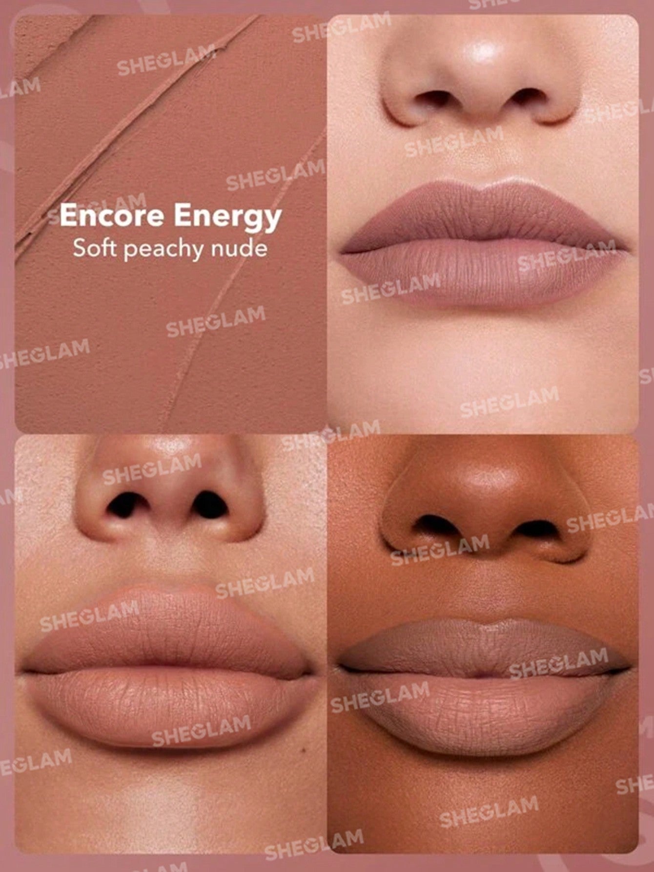 SHEGLAM Dynamatte Boom Long Lasting Matte Lipstick - Nude Shades - Negative Apparel