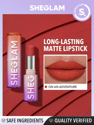SHEGLAM Dynamatte Boom Long Lasting Matte Lipstick Orange Shades - Negative Apparel
