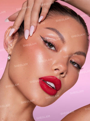 SHEGLAM Dynamatte Boom Long Lasting Matte Lipstick - Red Shades - Negative Apparel