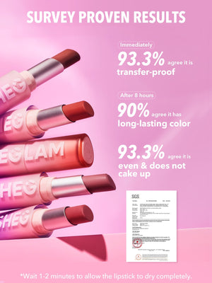 SHEGLAM Dynamatte Boom Long Lasting Matte Lipstick - Red Shades - Negative Apparel