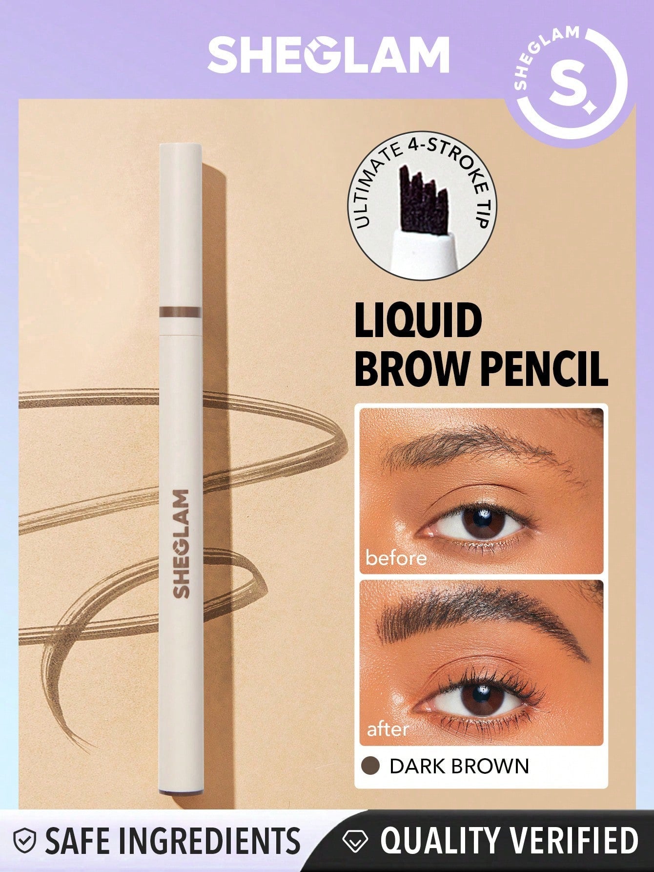 SHEGLAM Feather Better Liquid Eyebrow Pencil - Negative Apparel