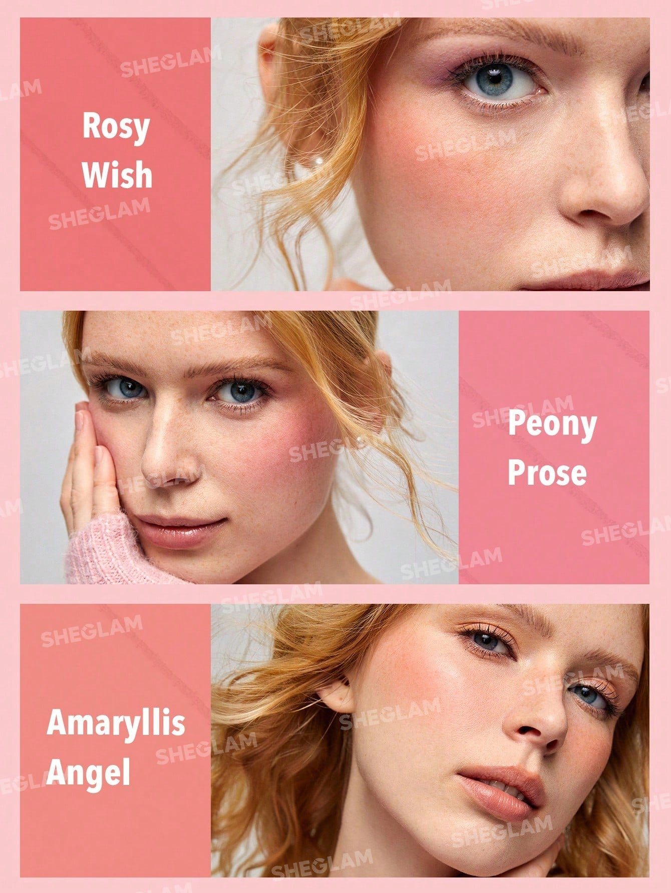 SHEGLAM Floral Flush Blush Palette 6-Color Pressed Powder - Negative Apparel