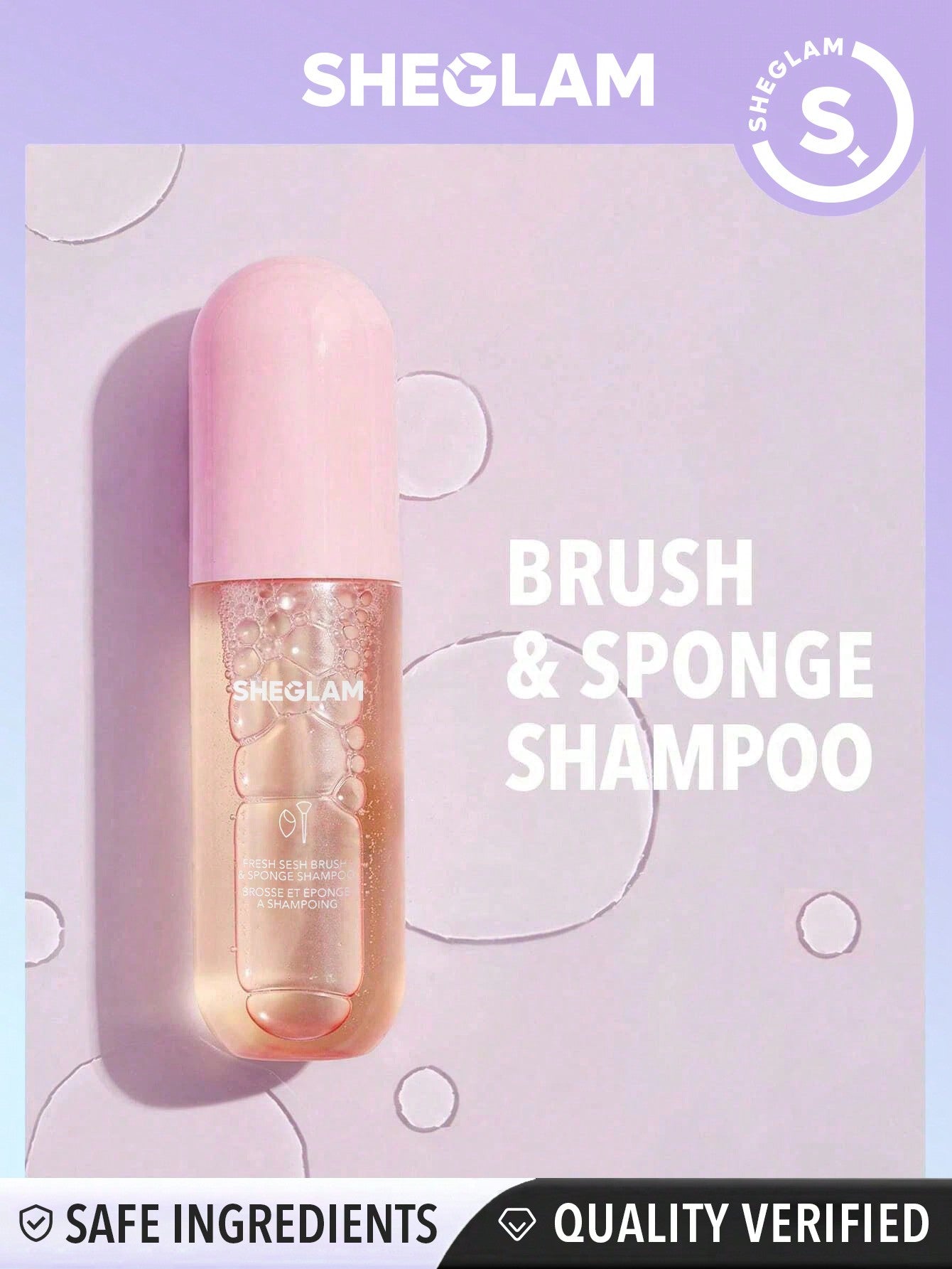 SHEGLAM Fresh Sesh Brush & Sponge Shampoo - Negative Apparel