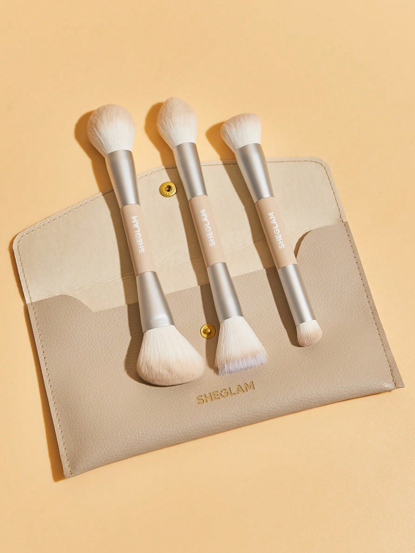 SHEGLAM Glam 101 Face Essentials Brush Set With Bag - Negative Apparel