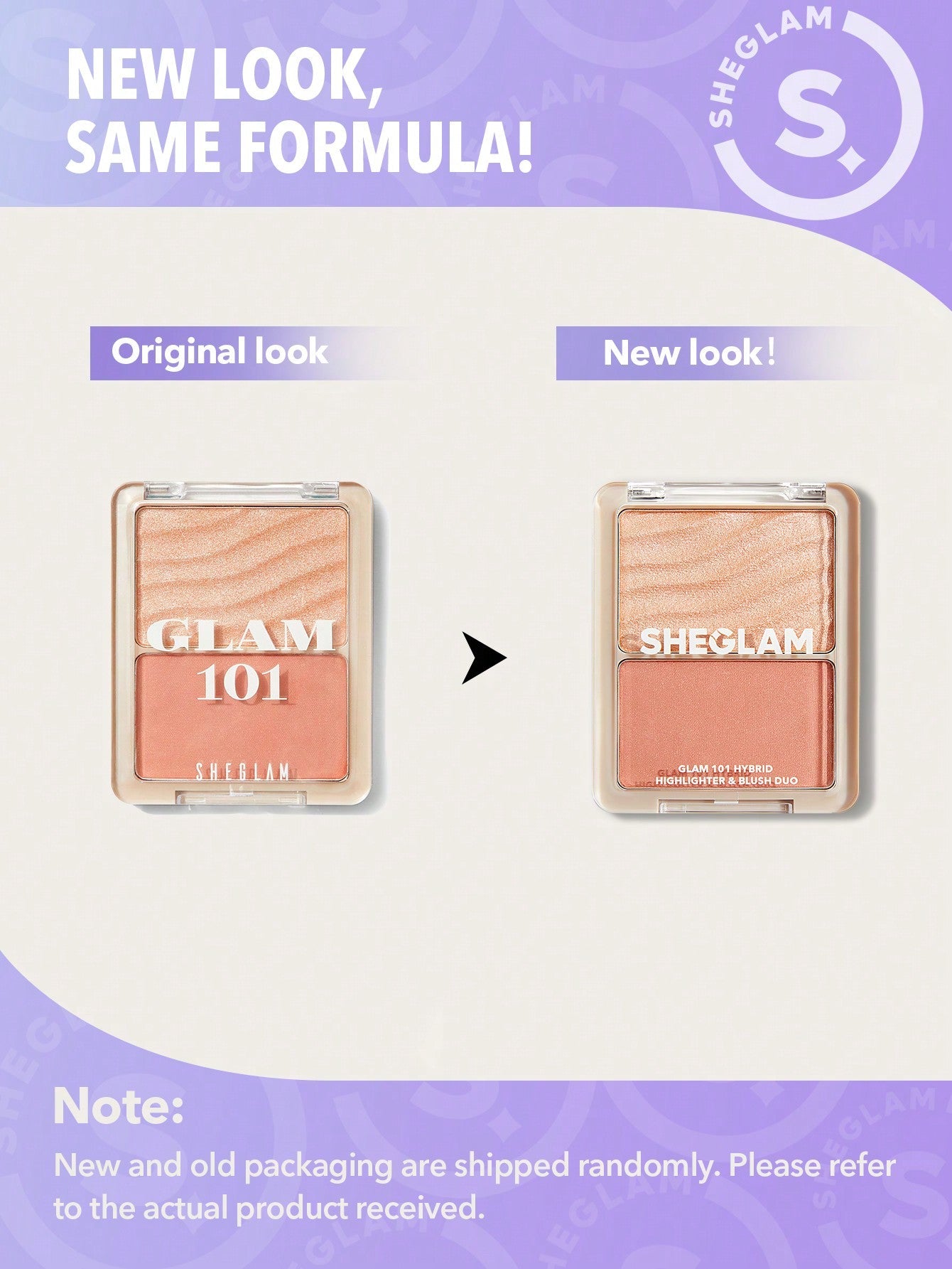SHEGLAM Glam 101 Hybrid Highlighter & Blush Duo-Seville - Negative Apparel