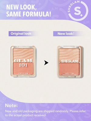 SHEGLAM Glam 101 Hybrid Highlighter & Blush Duo-Seville - Negative Apparel