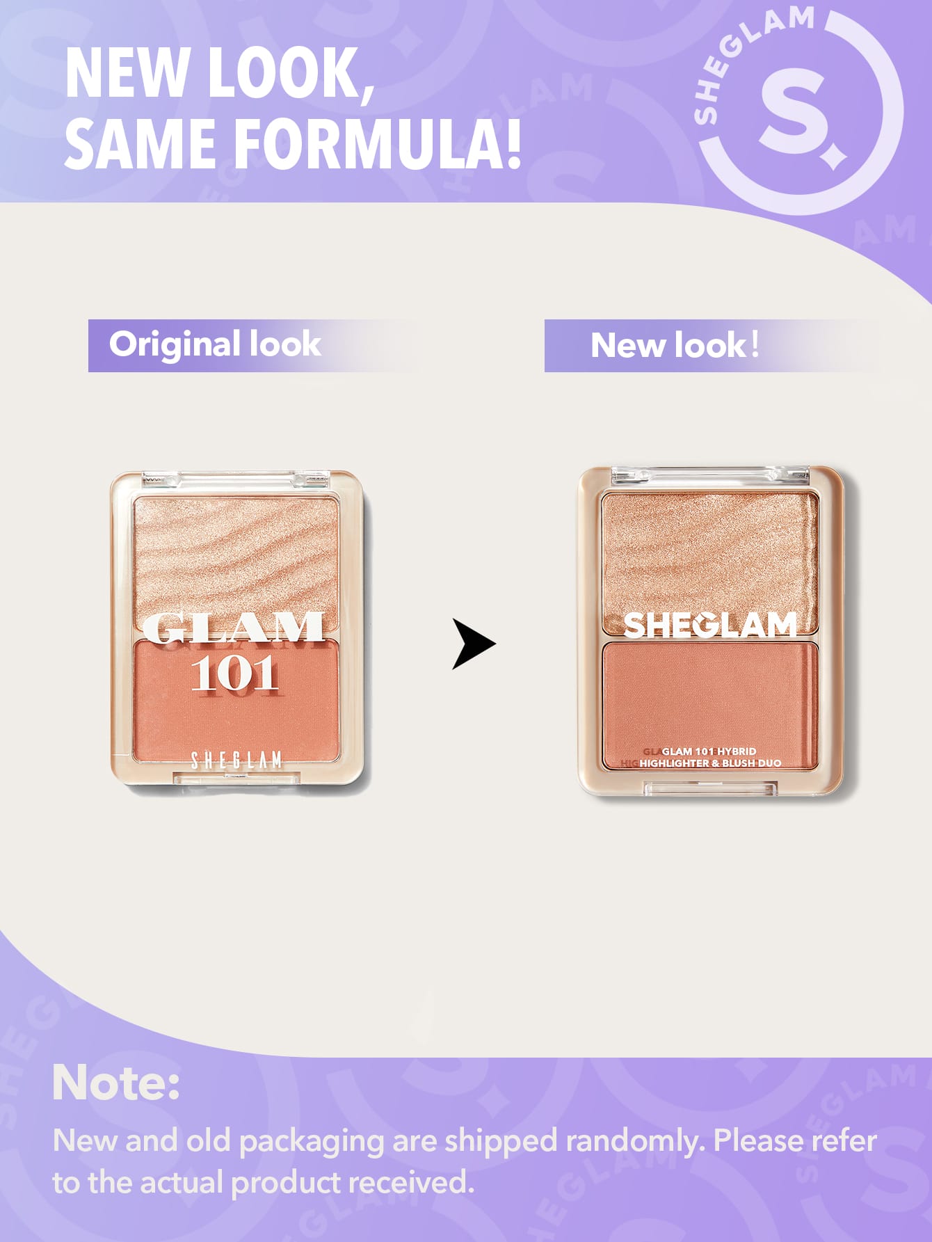 SHEGLAM Glam 101 Hybrid Highlighter & Blush Duo-Seville - Negative Apparel