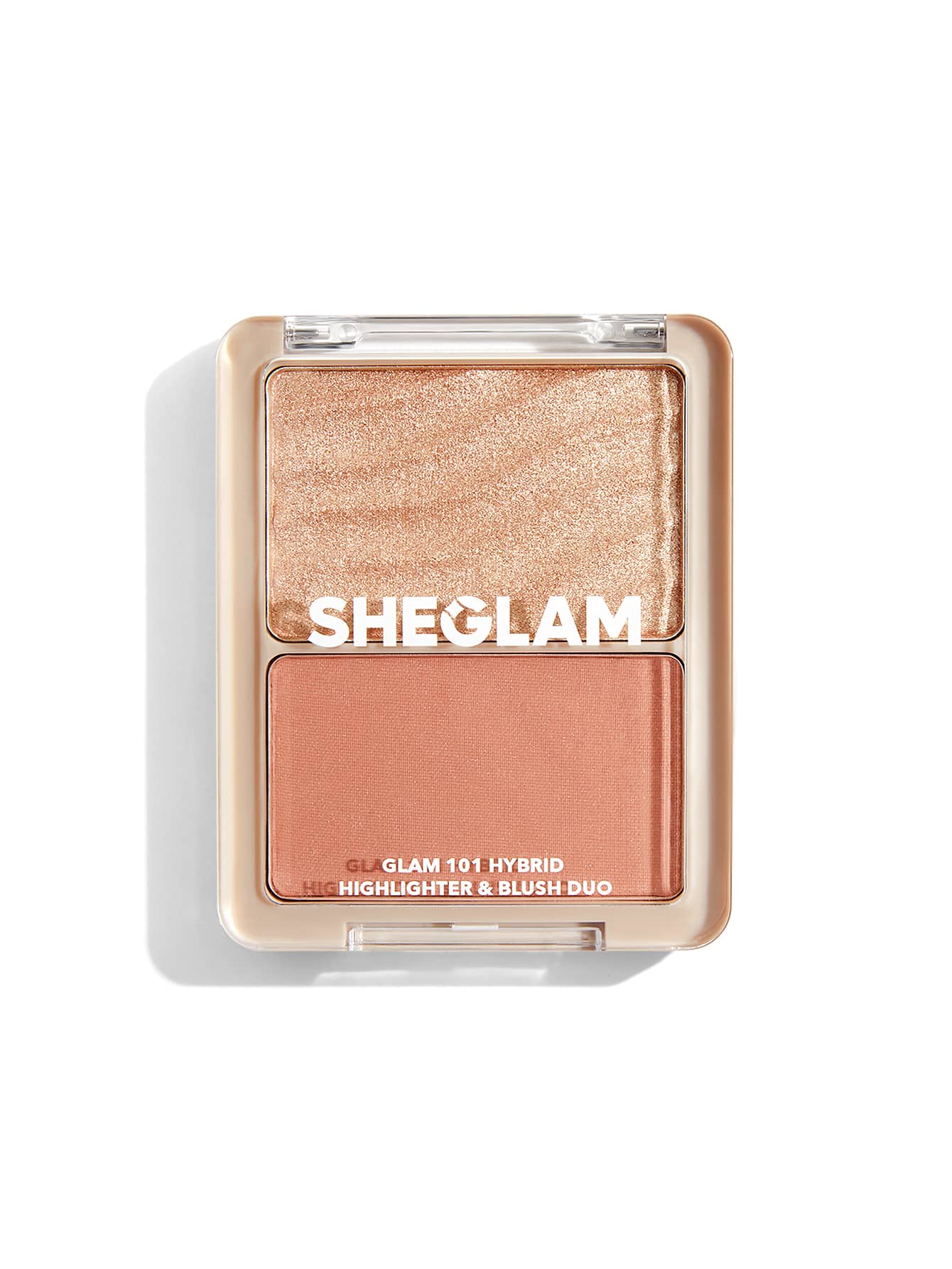 SHEGLAM Glam 101 Hybrid Highlighter & Blush Duo-Seville - Negative Apparel