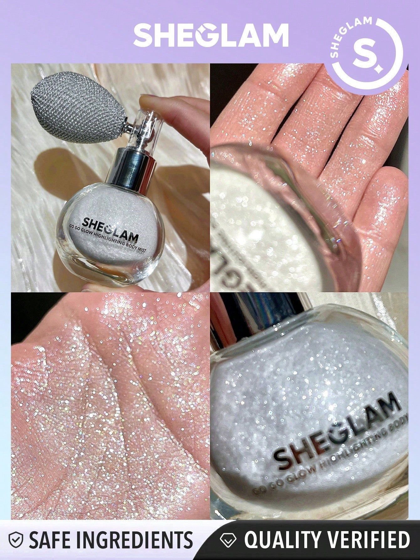 SHEGLAM Go Go Glow Highlighting Body Mist - Negative Apparel