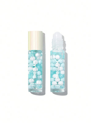 SHEGLAM Good Times Roll Ball Lip Oil - Clear Plumping Lip Care High Shine Finish Non Sticky - Negative Apparel