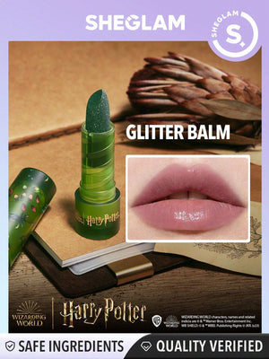 SHEGLAM Harry Potter™ Gifted Herbologist Glitter Lipstick Moisterizing Lip Glow Lip Balm Shiny Green Lip Care - Negative Apparel