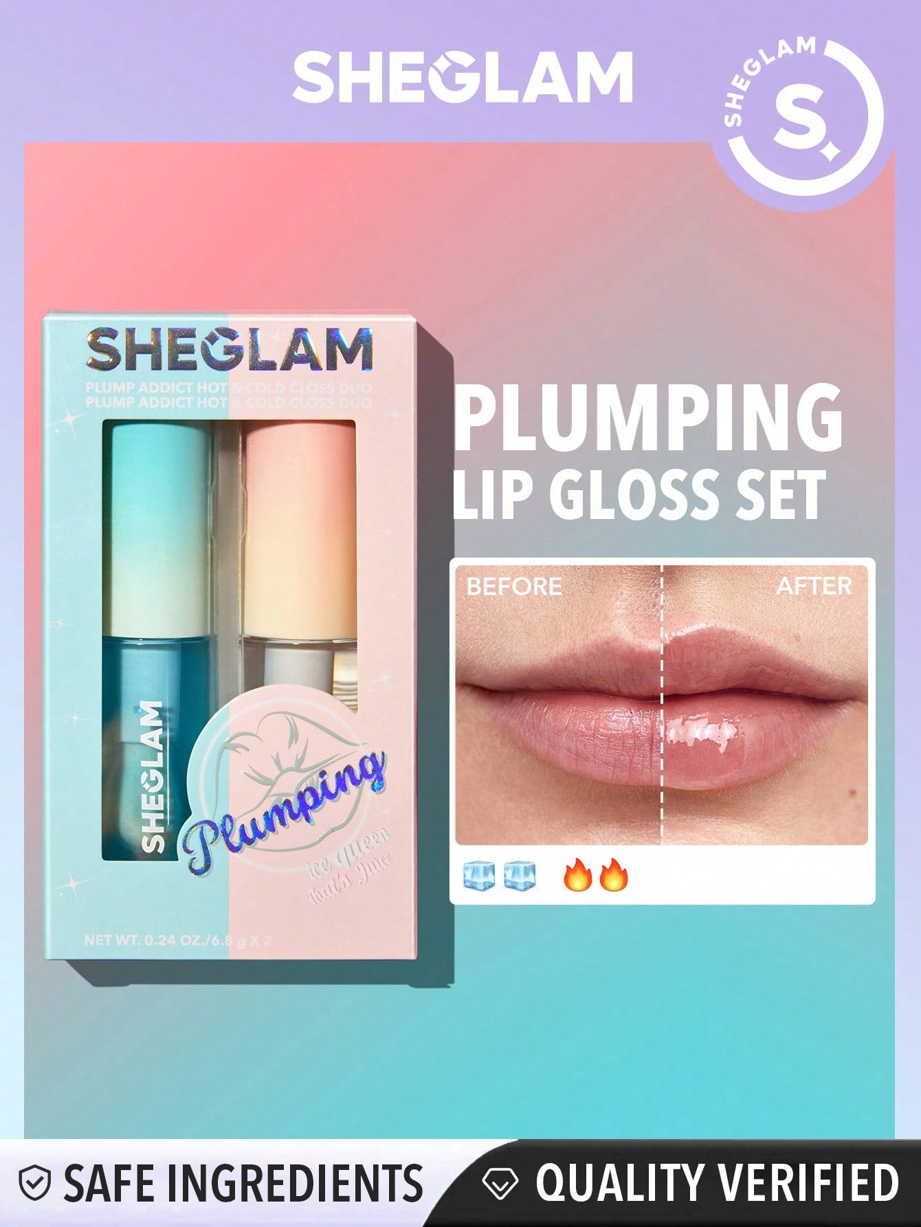 SHEGLAM Hot Goss Plumping Lip Gloss - Negative Apparel