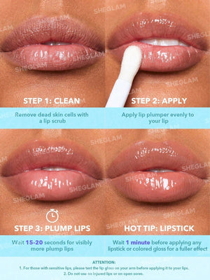 SHEGLAM Hot Goss Plumping Lip Gloss - Negative Apparel