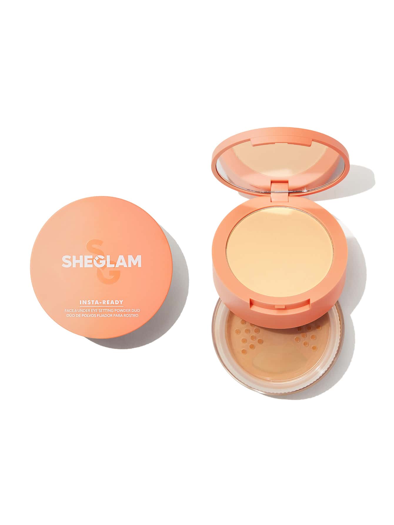 SHEGLAM Insta-Ready Face & Under Eye Setting Powder Duo - Negative Apparel