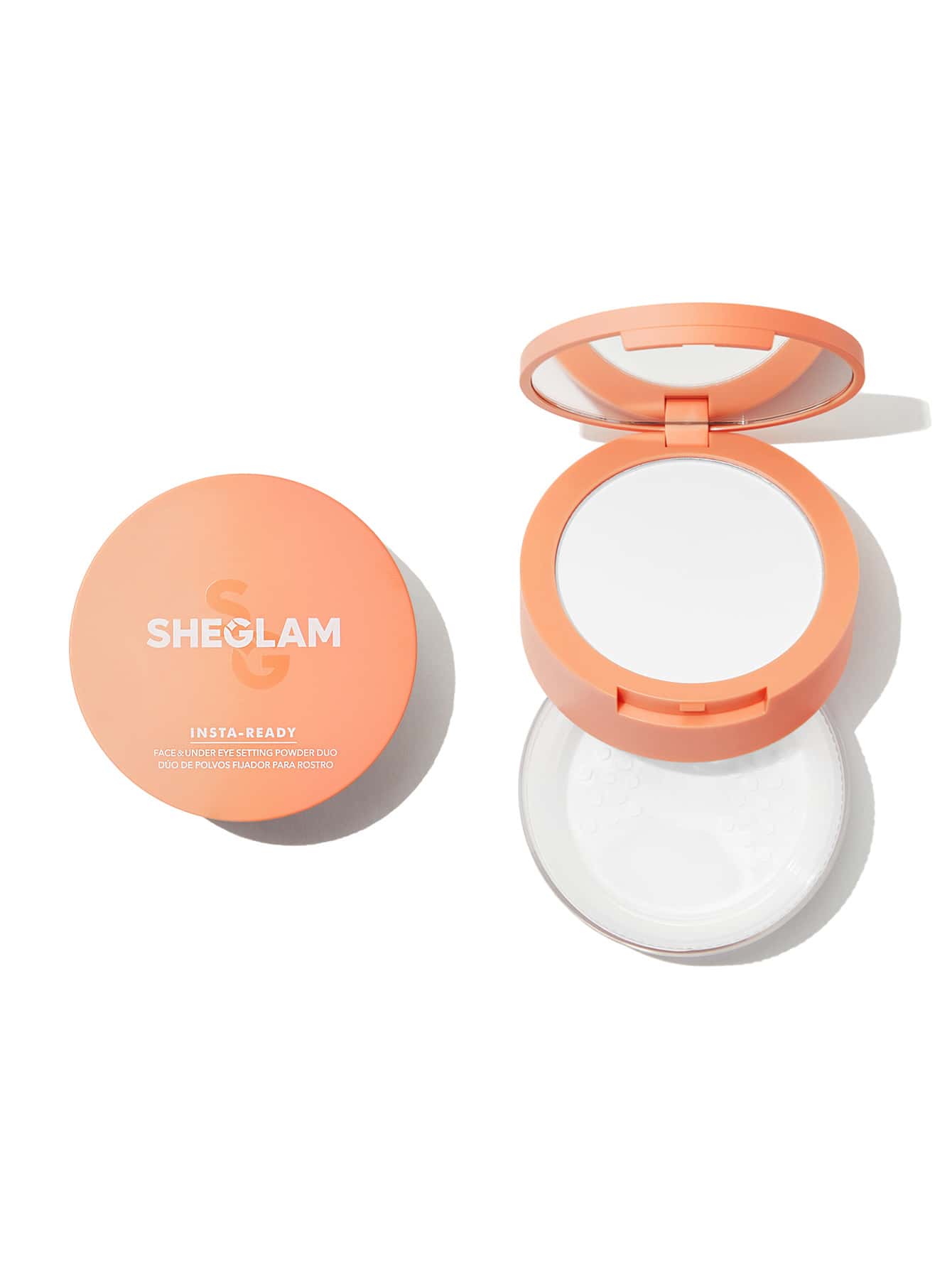 SHEGLAM Insta-Ready Face & Under Eye Setting Powder Duo - Transculent - Negative Apparel