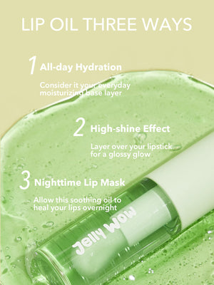 SHEGLAM Jelly Wow Hydrating Lip Oil-Loco For Coco Moisturizing Clear Lip Gloss - Negative Apparel
