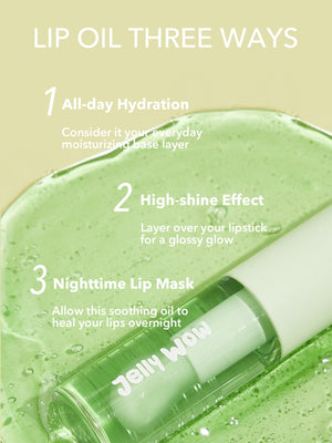 SHEGLAM Jelly Wow Hydrating Lip Oil-Loco For Coco  Moisturizing Clear Lip Gloss - Negative Apparel