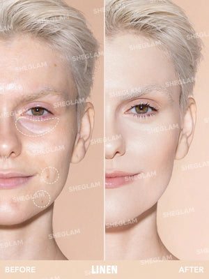 SHEGLAM Like Magic 12Hr Full Coverage Concealer-Linen Matte Liquid Concealer - Negative Apparel