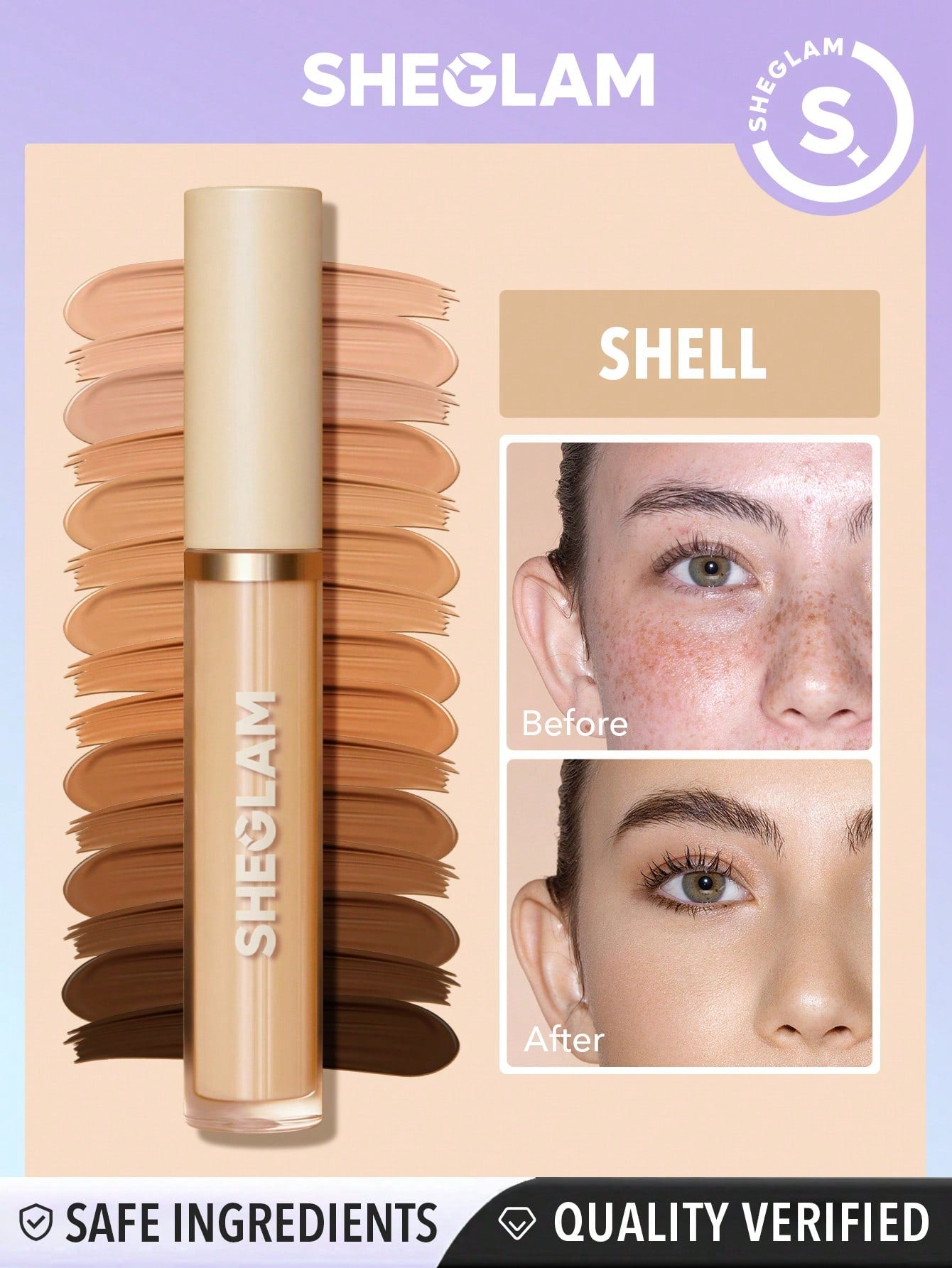 SHEGLAM Like Magic 12hr Full Coverage Concealer - Negative Apparel